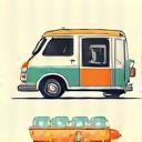 Icon for equipment hire, showing glassware, linens, and mobile bar graphics